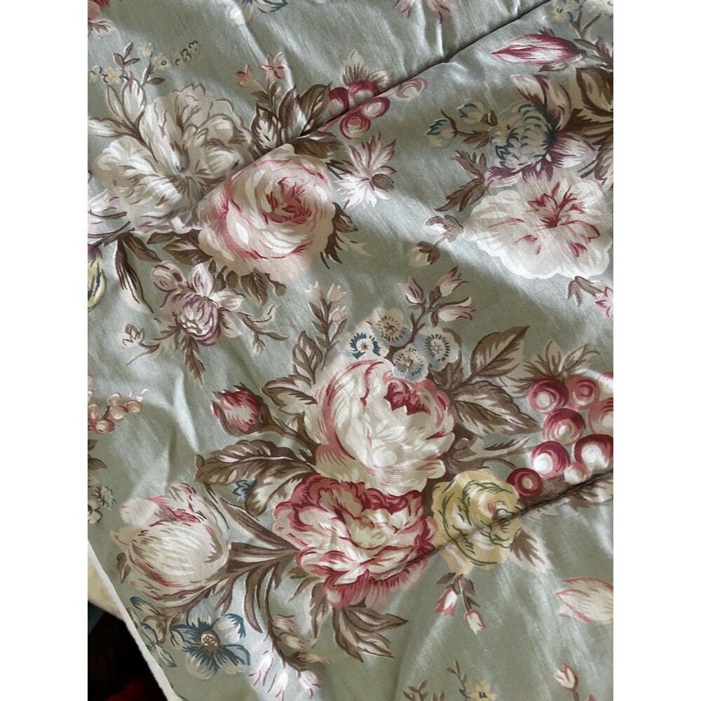 Ralph Lauren Charlotte Full Comforter 4 Piece Set Dust Ruffle 2 Shams Sage Green - Picture 11 of 13